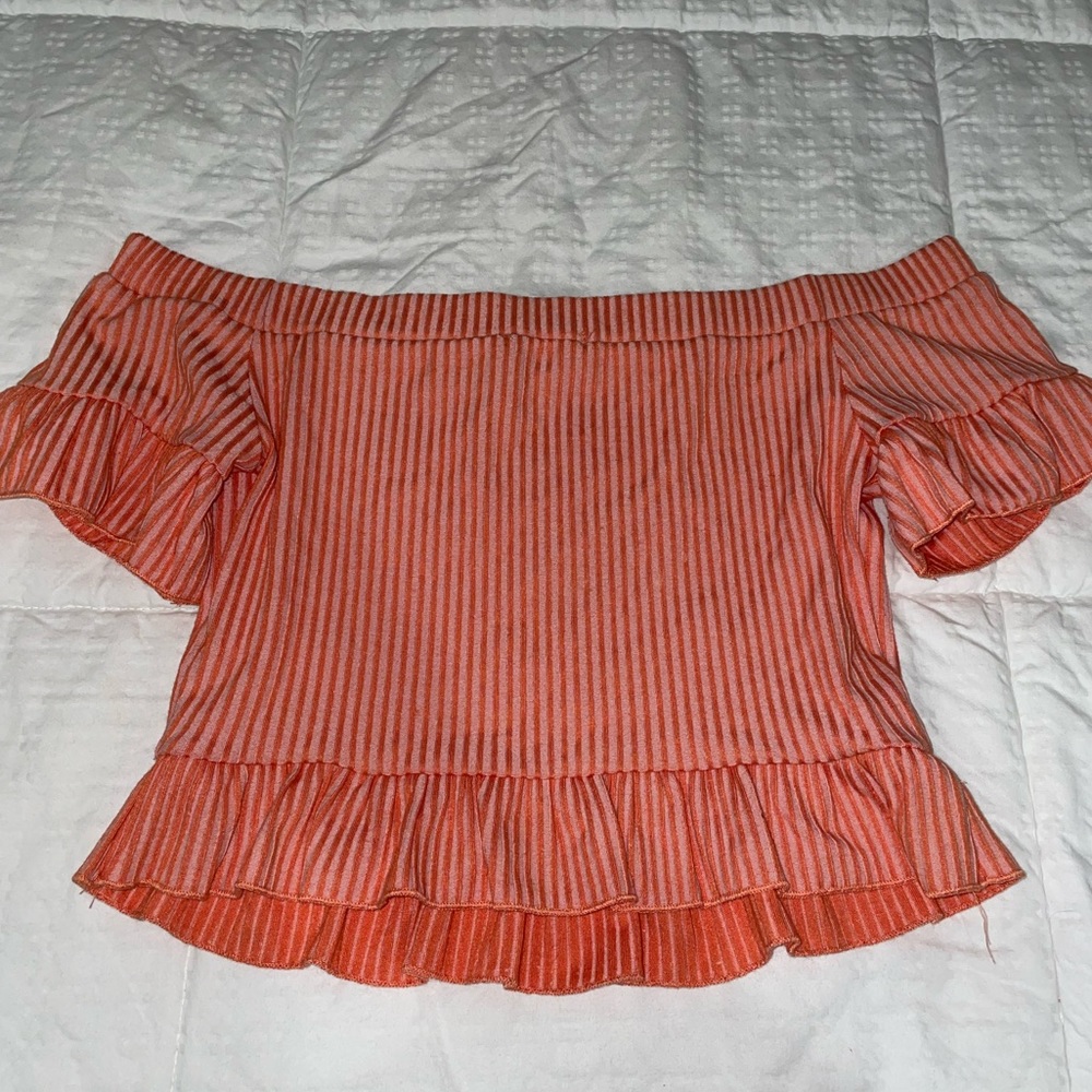 Urban outfitters off the shoulder crop top